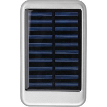 Power Bank solare in alluminio, capacità 4.000 mAh Drew
